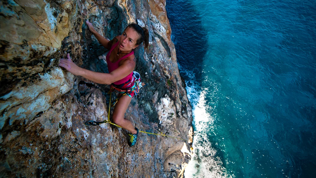 Rock climbing in cayman brac